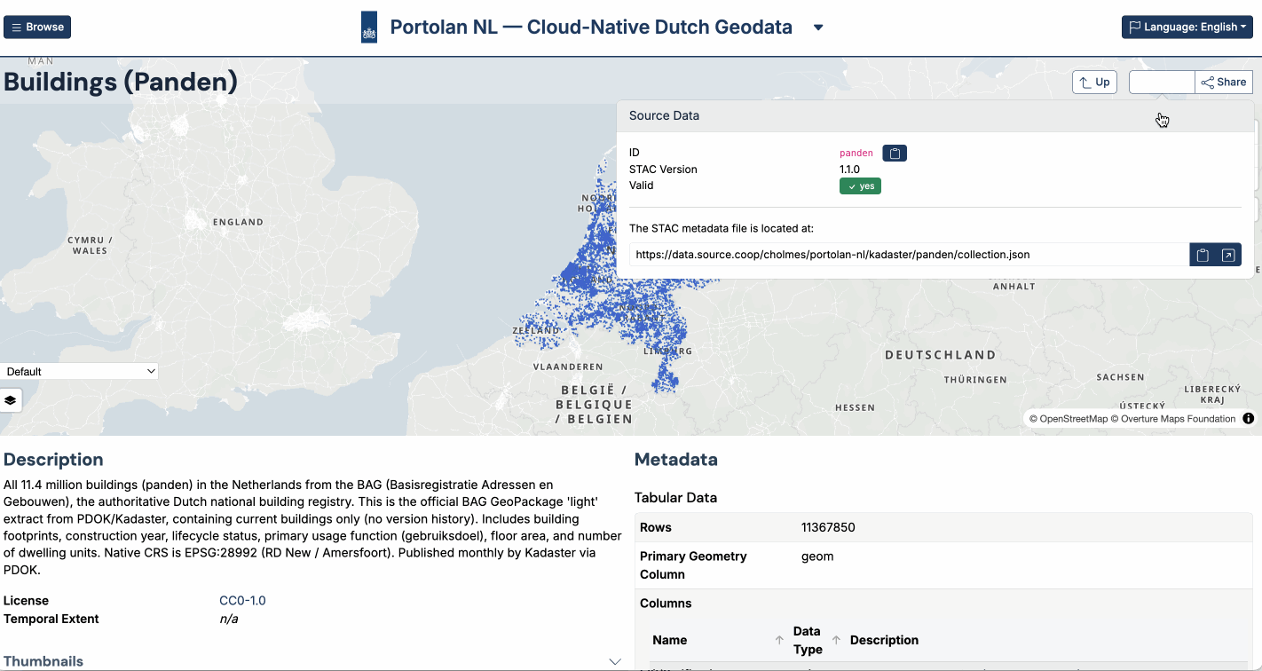 Portolan viewers demo